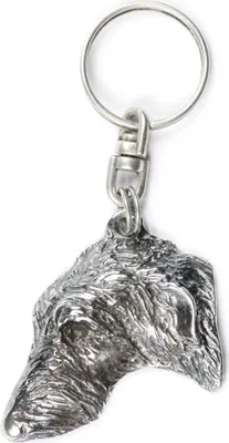 Obrázek produktu pro Deerhound - Postříbřený přívěsek se psem, ozdoba kabelky, přívěsek na batoh od značky Art-Dog