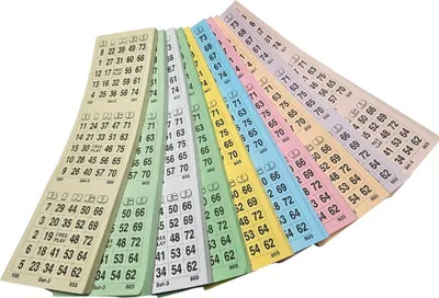 Obrázok produktu pre CombiCraft Bingo karty farebné - sada s 10 bingo blokmi - na sadu 3000 kariet