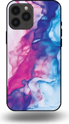 Produktbild von Smartphonica Telefon Fall geeignet für iPhone 13 Pro Max mit rosa blauen Marmor Print - TPU Backcover Fall Rose Blue Marble Design
