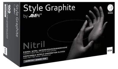 Produktbild von Style Graphite - Nitril-Untersuchungshandschuh - M - 100 Stk.