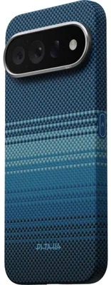 Immagine prodotto di Custodia in aramidica per Google Pixel 11 Pro, custodia ultra-sottile PITAKA con MagSafe, colore blu con Poliammide