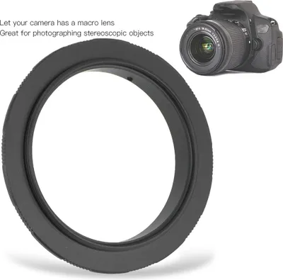 Produktbild von Makroaufnahme-Umkehradapterring aus Aluminiumlegierung für Canon EOS Mount DSLR-Kamera (EOS-52 mm)