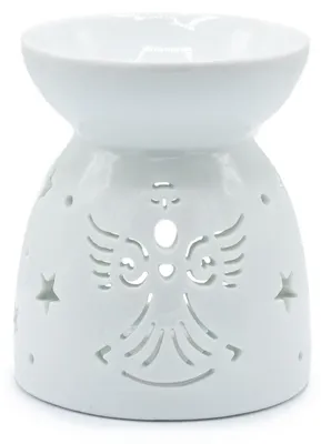 Obrázek produktu pro Olejová lampa s andělským motivem – bílá