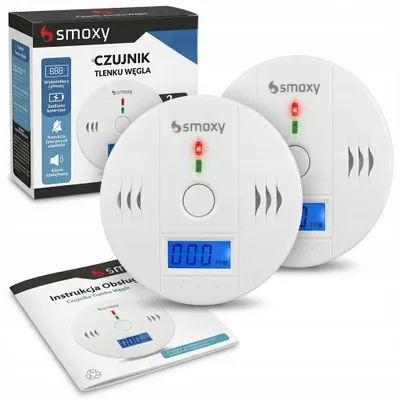 Produktbild von CO Melder mit Digital-Display, er Kohlenmonoxid Melder für Zuhause, 85 dB Alarm, batteriebetrieben, kompakter CO Warnmelder mit langer