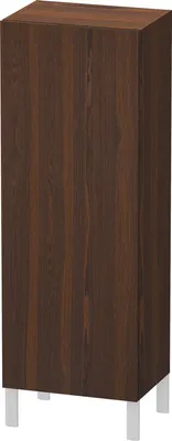 Produktbild von Halbhochschrank L-CUBE 500x363x1320mm Ans li nussbaum gebürstet Anschlag links nussbaum gebürstet