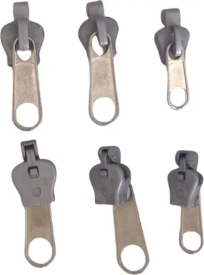 Zdjęcie produktu dla INF Fix A Zipper (6 sztuk) - Uniwersalny zestaw do naprawy zamków błyskawicznych Srebro
