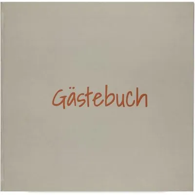 Produktbild von Gästebuch 20x20cm 80 Seiten grau/antikrosa