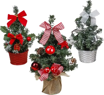 Produktbild von 3er Mini Weihnachtsbäume Tischdeko