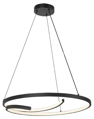 Image de Rabalux 72367 Lampes suspendues Niloo LED 40 métal plastique noir