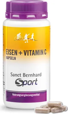 Produktbild von Sanct Bernhard Sport Eisen + Vitamin C - 180 Kapseln