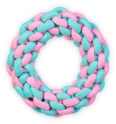 Produktbild von Hunde-Kauspielzeug aus Seil - Robustes Hundespielzeug aus Polyester - Hundeseil - Kauspielzeug für Welpen und Hunde - Seilspielzeug für kleine und mittelgroße Hunde - 15 cm [58646B]
