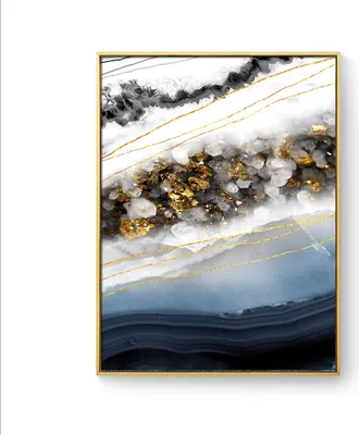 Produktbild von TPFLiving Kunstdruck LW-75 (OHNE RAHMEN) Poster - Leinwand - Wandbild - Hochauflösender Giclée-Druck, langlebig und hochwertig - Nordic Art - Abstrakte Marmor-Strukturen - Bilder Wohnzimmer -  - Größe: 40x50cm
