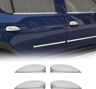 Image de Couverture de poignée de porte pour Dacia Duster 2018-2024 en Acier Inoxydable