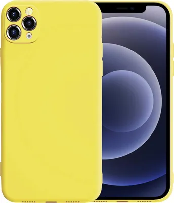 Produktbild von Apple iPhone 12 Pro Max Round Edge TPU Case Gelb