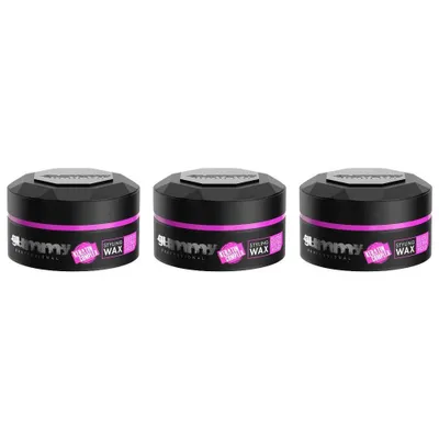 Produktbild von 3er Set Fonex Gummy Gloss Extra Hold Haarwachs 150 ml Hairwax für extra Glanz Rosa
