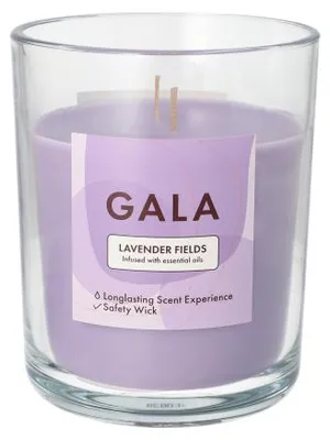Produktbild von 6 "GALA" Duftkerze im Glas Ø 10,5 cm · 12,4 cm violett - Lavender Fields "Tokio Large"