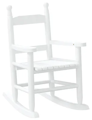 Image de Fauteuil berçant confortable en bois de peuplier massif