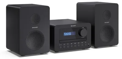 Produktbild von Sharp TOKYO DAB+ HI-FI Micro System, Heim-Audio-Mikrosystem, Schwarz, 40 W, 2-Wege, Kabellos, DAB, FM