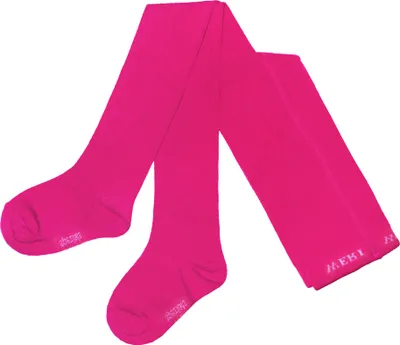 Produktbild von Kinder Strumpfhosen aus Baumwolle Unifarben Glatt Pink Große 152-164