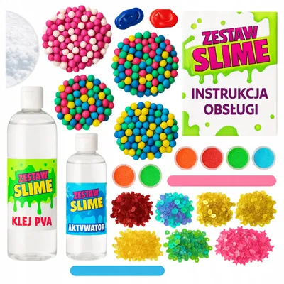 Zdjęcie produktu dla Slime Zestaw Do Robienia Glutów Wielki Kreatywny Box Masa Fabryka Prezent