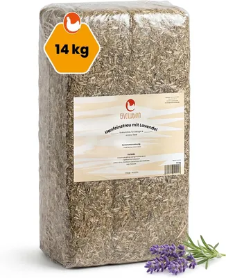 Productafbeelding van Hennepstrooisel met lavendel - 14 kg - ca. 140 liter - stofarm - voor stal en kippenhok