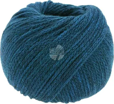 A ball of teal yarn.