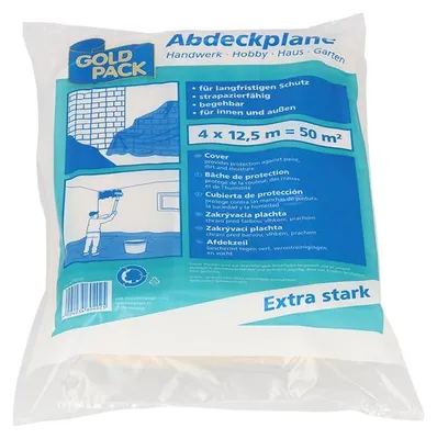 Productafbeelding van Afdekzeil van LDPE, 4 x 12,5 meter, type 50, transparant