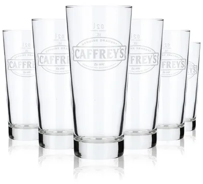 Produktbild von 6x Caffreys Glas Gläser 0,2l Bier Biergläser Becher Rastal Frankonia
