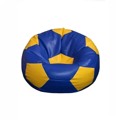 Produktbild von Sitzsackball 100x100 cm blau-gelb