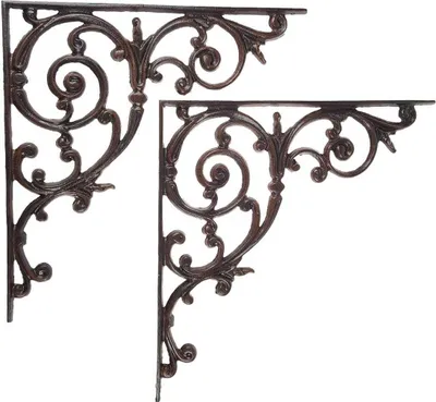 Produktbild von Wand Halterung Regalhalter Regalträger Eckwinkel #84536 2er Set Gusseisen