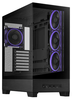 Produktbild von ASUS A31 Plus TG ARGB BLACK, Midi Tower, PC, Schwarz, ATX, micro ATX, Mini-ITX, Metall, Gaming