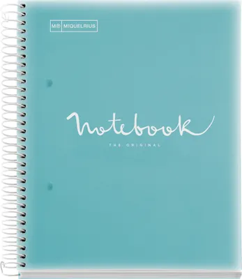 Produktbild von MIQUELRIUS Collegeblock "Notebook EMOTIONS" DIN A4 hellblau kariert 160 Blatt