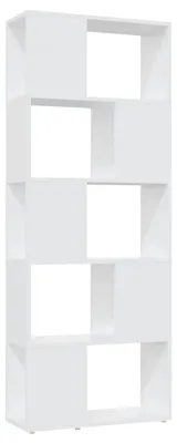 Obrázek produktu pro vidaXL Bookcase Room Divider White 60x24x155 Dřevěný materiál