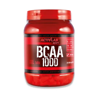 Produktbild von Activlab BCAA 1000 XXL TABS 240 Tabletten, L-Leucin, L-Isoleucin, L-Valin, Muskelschutz, Muskelenergie