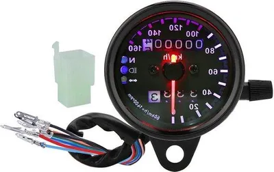 Immagine prodotto di Doppio indicatore di velocità per moto con retroilluminazione a LED