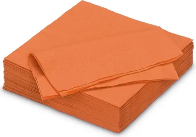 Produktbild von Servietten aus Papier 33x33cm 2-lagig 50 Stück Orange