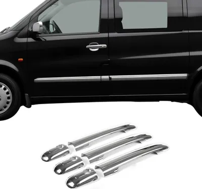 Image de Couverture poignée de porte pour Mercedes Sprinter W903 1995-2006 3 Portes Acier