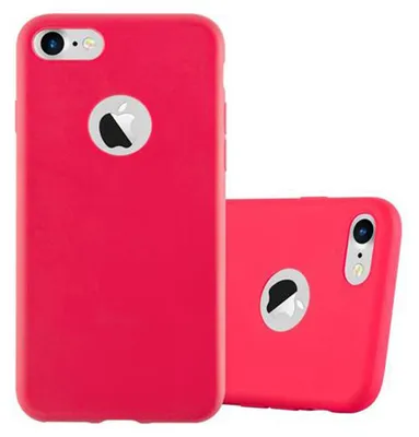 Obrázek produktu pro Cadorabo Case for Apple iPhone 7 / 7S / 8 / SE 2020 Protective Cover in Red Pouzdro na mobilní telefon TPU Silicone Case Cover