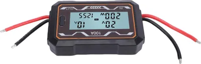 Produktbild von Leistungsmessgerät für Batterieverbrauch, 100-A-LCD-Anzeige, Spannungs- und Strommesser, Leistungsanalysator