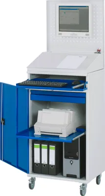 Produktbild von Rau Computer-Schrank 61, B650 xT520xH1895mm, mobil