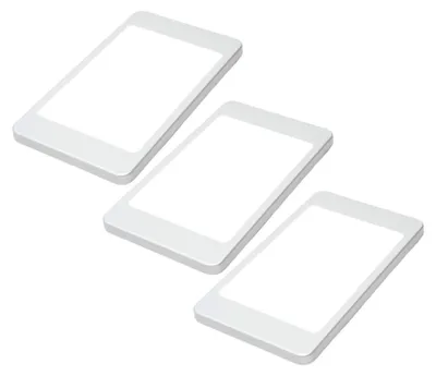 Image de veau | Lot de 3 spots encastrables LED 6 W pour cuisine avec capteur, lumière blanc neutre, sans capteur