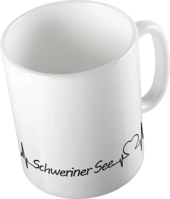 Produktbild von Huuraa Kaffeetasse Schweriner Geschenk Tasse Weiß 330ml Schweriner Präsent