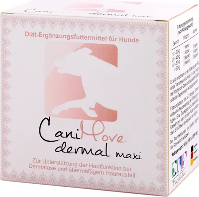 Produktbild von CaniMove dermal maxi (ab 10kg) - 100 Kapseln zur Unterstützung von Haut und Fell - ideal bei Dermatosen