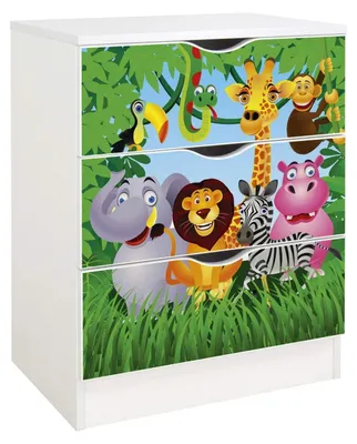 Produktbild von Weiße Kommode mit 3 Schubladen für das Kinderzimmer