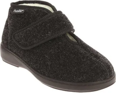 Produktbild von Podowell Hausschuhe Pantoffel Uni, Schwarz, Gr. 45 EU