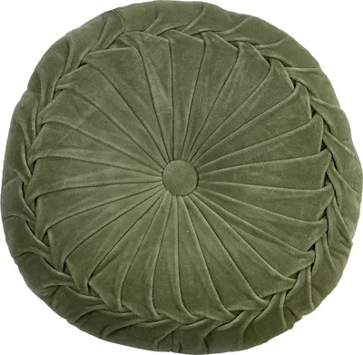 Produktbild von Kissen - Moosgrün - Ø 40 cm - Samtoptik