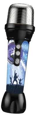 Produktbild von Wiky Karaoke Mikrofon kabellos Bluetooth 21,5 cm mit Lautsprecher und Effekten