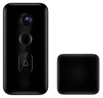 Zdjęcie produktu dla Inteligentny dzwonek do drzwi Xiaomi Mi 3S, czarny