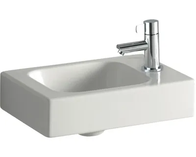 Produktbild von GEBERIT Handwaschbecken iCon Hahnloch rechts 38 cm weiß 124736000