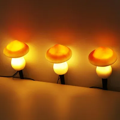 Obrázek produktu pro Houba ve tvaru Lawn Lamp Solární zahradní světla LED vodotěsné lampy pro venkovní cestu